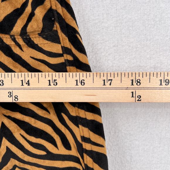 TACH CLOTHING Rumba Velvet Pants Womens Small Tiger Print High Rise Tapered Leg - Picture 14 of 16